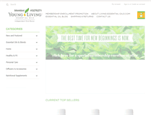 Tablet Screenshot of living-essential-oils.com